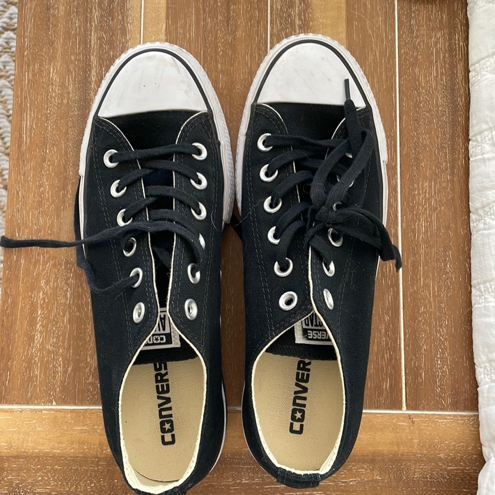 Converse Women's Classic Black Canvas Low Top Sneakers